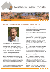 Northern Basin Update 8 - October 2014 - Murray