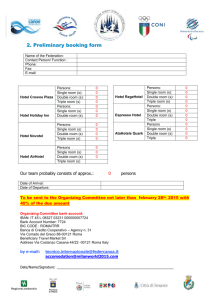 Preliminary Booking form February 28th 2015