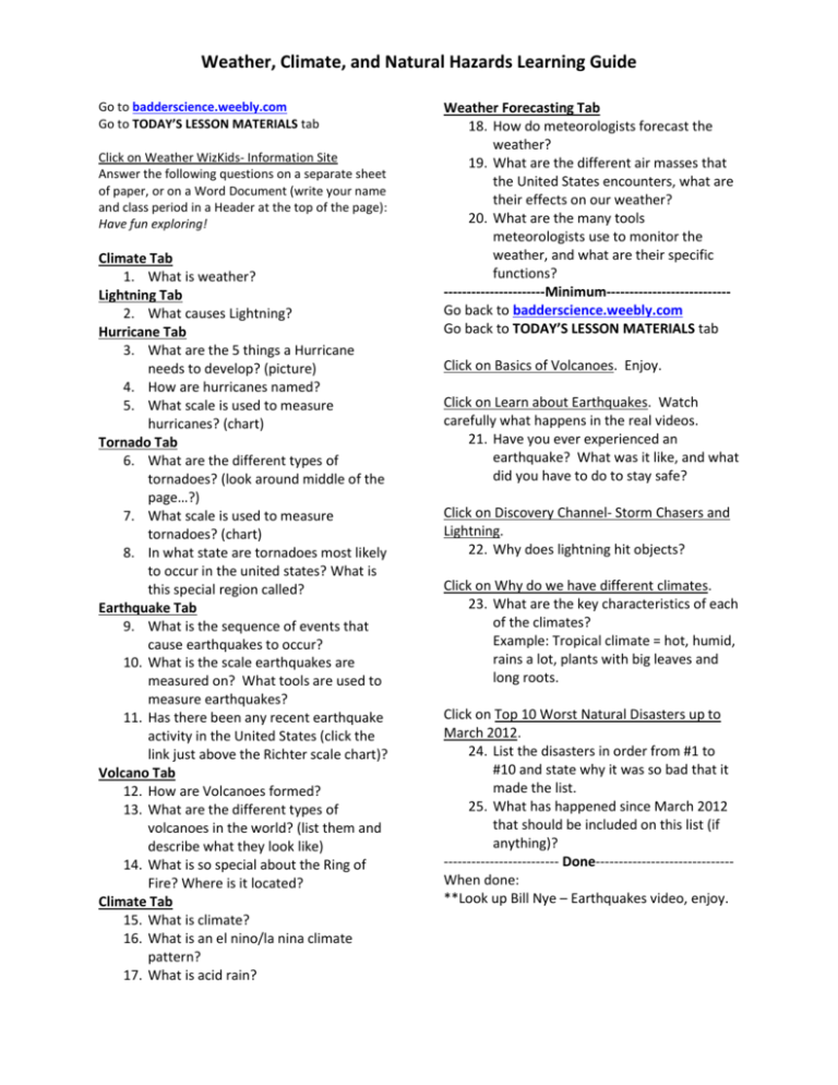 weather-climate-and-natural-hazards-learning-guide
