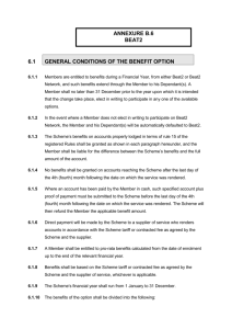 Page | ANNEXURE B.6 BEAT2 6.1 GENERAL CONDITIONS OF
