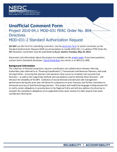 NERC Document_Portrait (Unofficial Comment Form)