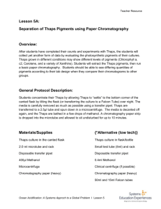 Chromotagraphy Protocol