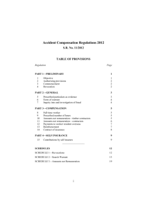 Accident Compensation Regulations 2012