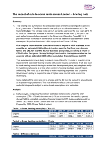 The impact of cuts to social rents across London