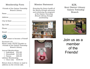 Annual Membership Form - Kent District Library