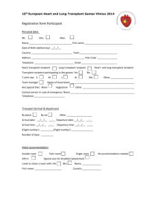Registration form Participant