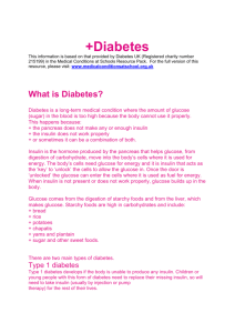 Advice to schools on Diabetes