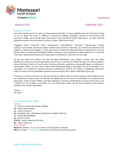 Newsletter February 2015 - Montessori Co
