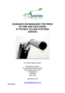 GUIDANCE ON MANAGING THE RISKS OF FIRE AND EXPLOSION