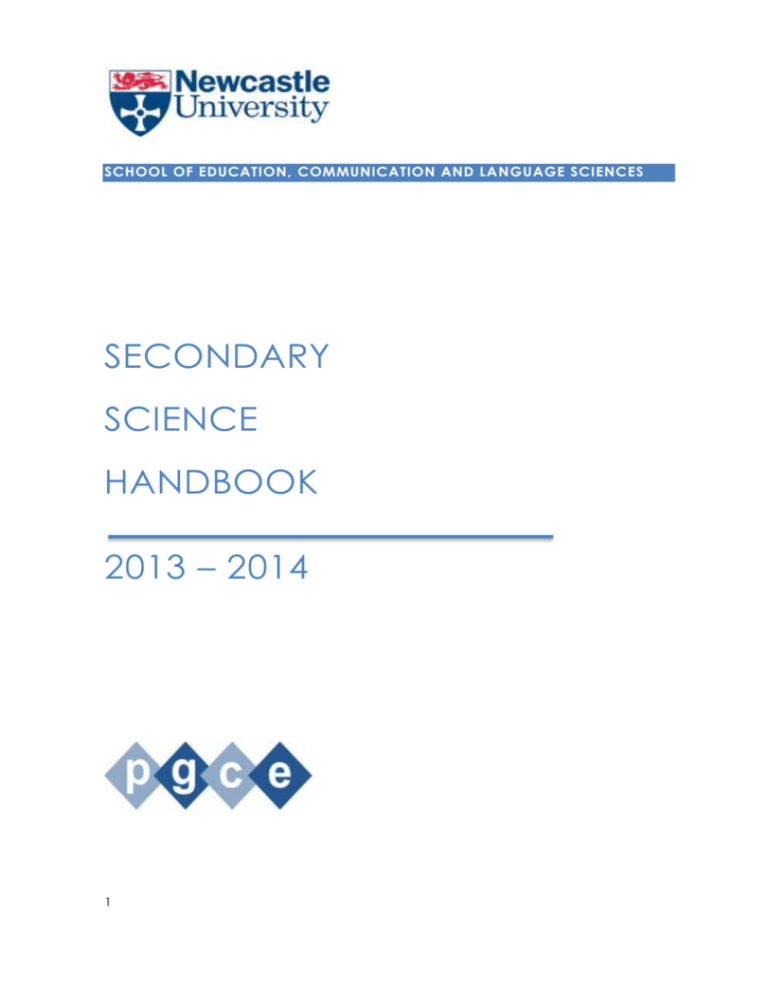 Science PGCE Course Handbook