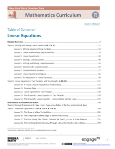 Linear Equations