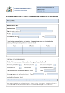 Scientific Research Permit Application 2014