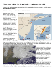 The science behind Hurricane Sandy: a confluence of trouble
