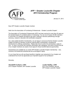 AFP SCHOLARSHIPS - AFP Greater Louisville
