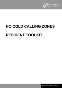 No cold calling zones