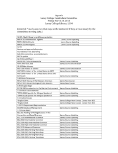 Curriculum Committee Agenda March 20, 2015