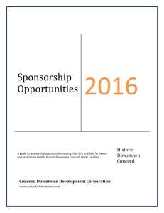 sponsorship opportunities for 2016