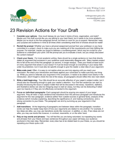 23 Revision Actions for Your Draft
