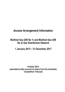 AER amended decision - Multinet access arrangement information