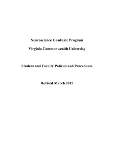 Neuroscience PhD Program Guidelines