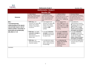 Grade 8 Math Numbers