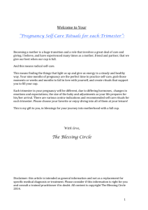 Pregnancy Self-Care Rituals for each Trimester