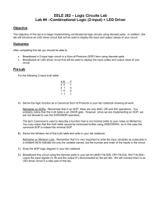 EELE 262 – Logic Circuits Lab