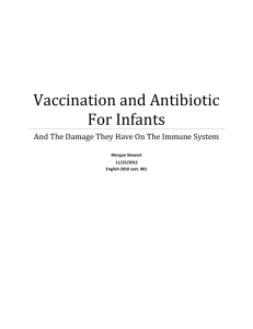 Vaccination and Antibiotic For Infants