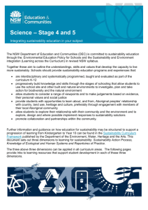 Science - Stage 4 and 5