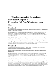 Tips for answering the revision questions: Chapter 3