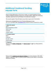 Therapies management form