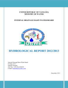 4.0 hydrology of the basin