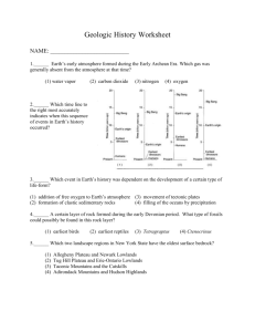 Review Worksheet On Geologic History