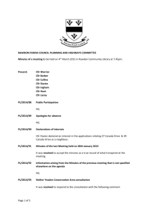 4th Mar 2015 - Rawdon Parish Council