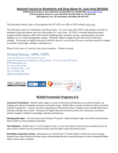 NCADA Prevention Programs 7-12
