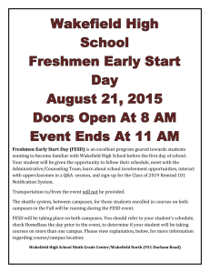 Freshmen Early Start Day (FESD)