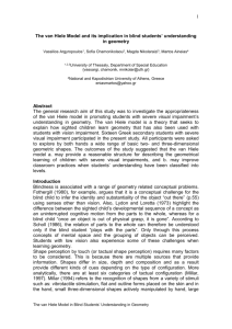Approaching tactual shape perception: Students` views and