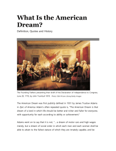 What Is the American Dream?