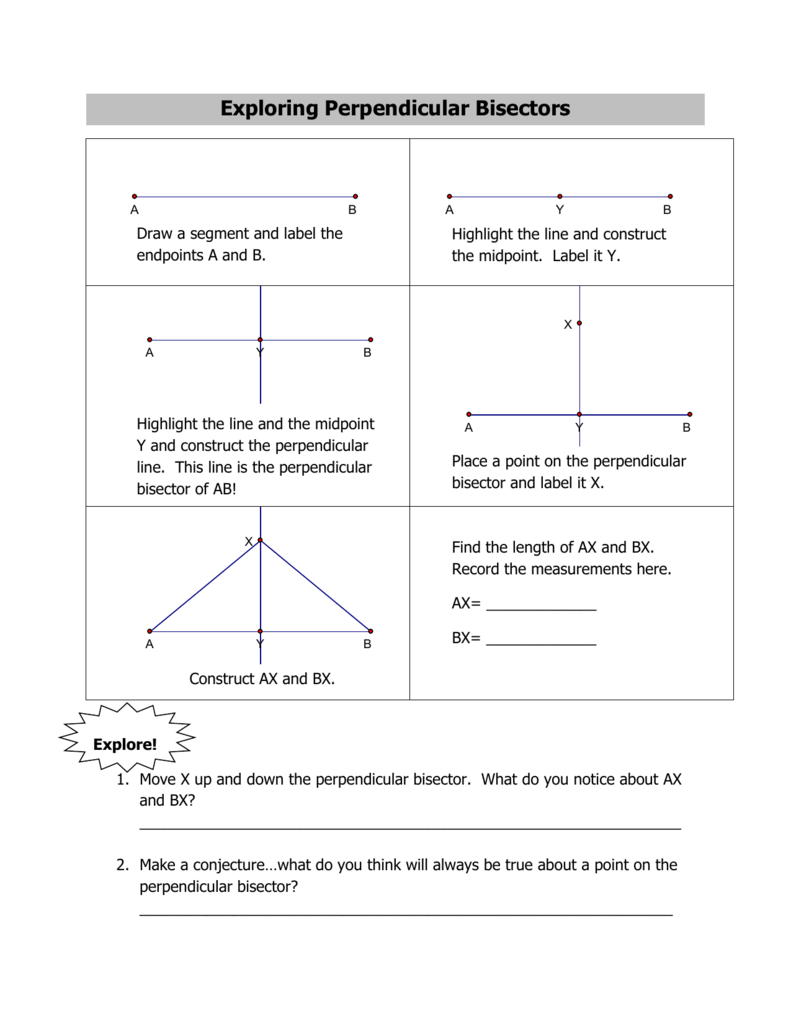 11 Perpendicular Bisector Worksheet With Answers Pdf Lucilleoshan 4845