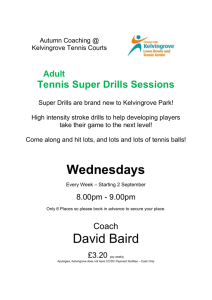 Adult Tennis Super Drills Sessions