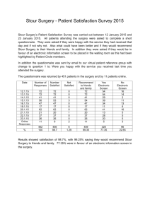 Patient Survey Result & Comments 2014/15