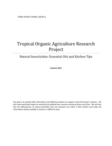 Tropical Organic Agriculture Research Project