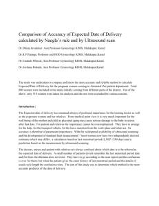 Comparison of Accuracy of Expected Date of Delivery calculated by