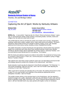 Capturing the Art of Sport: Works by Kentucky Artisans