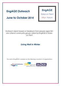 EngAGE outreach report Living well in winter Nov 2014