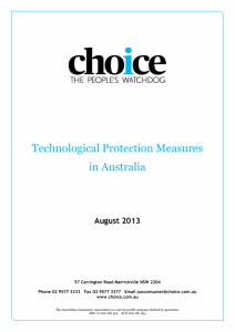 Technological Protection Mechanisms in Australia