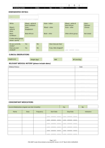 Clinical Details Form