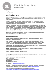 2014 John Oxley Library Fellowship Application form