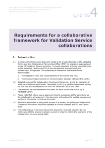 Validation Service collaborations