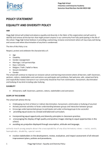 equality and diversity policy